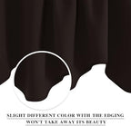 NICETOWN Blackout Coffee Valance - Image 2