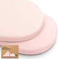 2-Pack Baby Bassinet Sheets Girl, 33x17 Bedside Sheets by KeaBabies
