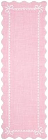 GarveeHome Scalloped Hallway Runner Rug 2.5x8 Non Slip Bedroom Rugs - Image 4