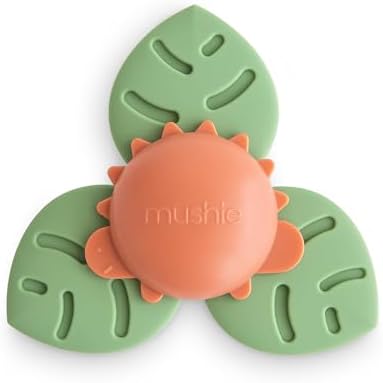 mushie Dino Suction Spinner Toy | Toddler Sensory Toys by mushie