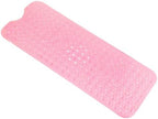 Anti-Slip Bathtub Shower Mat 40×16 Inch Clear Pink by ERASILKEN-X