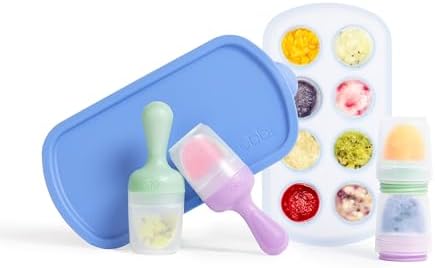 Ubbi Baby Food Feeder and Freezer Tray Set, Silicone Fresh Food Feeder by Unknown