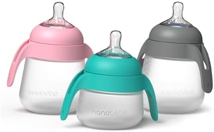 Nanobebe Flexy Bottle Handles, Easy-Grip Ergonomic 2-Pack, Transitional Sippy - Image 4