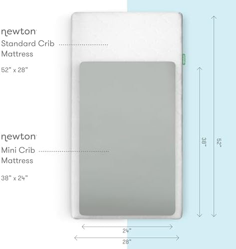 Newton Baby Fitted Mini Crib Sheet 2-Pack, Organic Muslin - Image 2