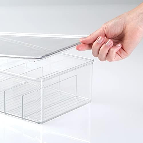 mDesign Stackable Plastic Storage Organizer Container - Image 3