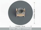 Baby Splat Mat for Under High Chair, 51 x 51 Inch Wipeable Splash Mat, - Image 2