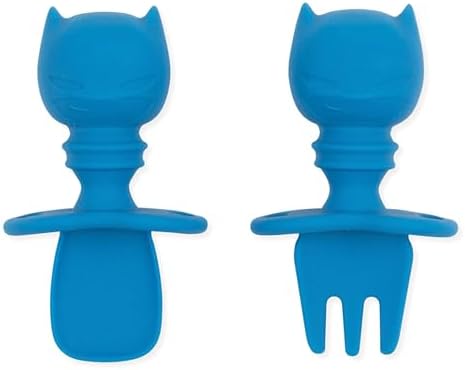 Bumkins Baby Utensils Set, Chewtensils Silicone Spoons by Bumkins