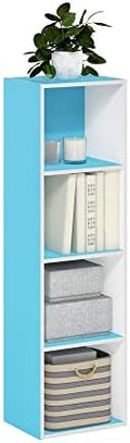 Furinno PASIR Book Shelf, 4-Tier Modern Bookshelf, Open Shelves Bookcase 9 x 12 by Furinno-FitsYourSpaceFitsYourBudget