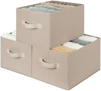 StorageWorks Closet Storage Bins, Light Brown by StorageWorks