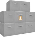 STORAGE MANIAC Storage Cubes, 13 Inch 8 Pack Collapsible Fabric Shelf Bins by STORAGEMANIAC