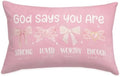 Pink 12x20 Throw Pillow Cover by Wheatwin