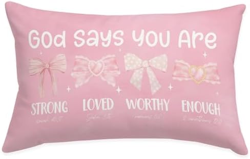 Pink 12x20 Throw Pillow Cover by Wheatwin