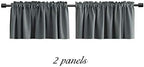 DONREN 2 Panels Medium Grey Valance - Image 5