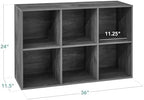 Best Choice Products 6-Cube Storage Organizer, 11in Shelf Opening, Display Shelf - Image 2