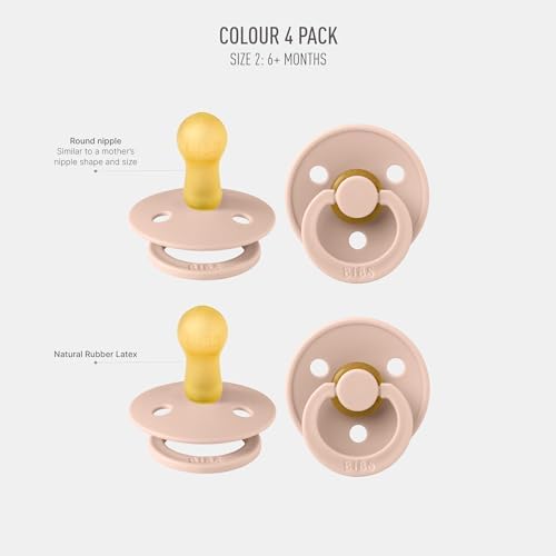 BIBS Colour Pacifier, 6-18 Months, Round Nipple - Image 2