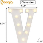 Pooqla LED Marquee Letter Lights Sign, Light Up Alphabet Letter - Image 4