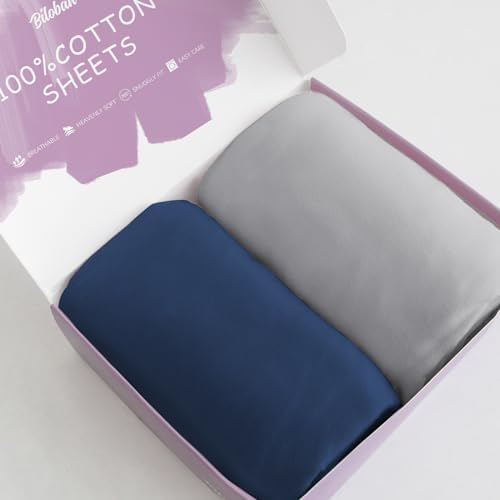 Bassinet Sheets for Baby Boy Girl, 100% Cotton Sheets, 2 Pack by Bilobanbabybedding