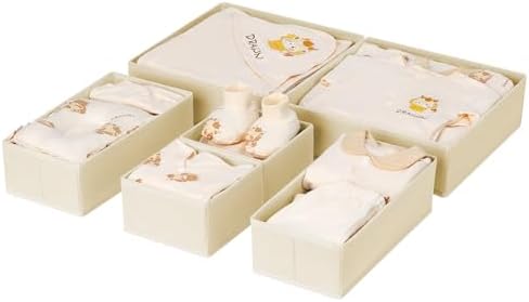DIMJ Drawer Organizer Clothes 6 Pack by DiMJ