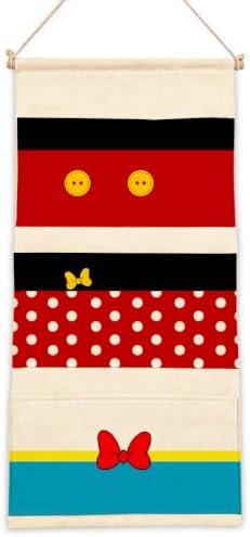 Cute 3-Pocket Hanging Wall Organizer, Polka Dot Over Door Storage Pockets by AUII+JO+DESIGN