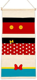 Cute 3-Pocket Hanging Wall Organizer, Polka Dot Over Door Storage Pockets by AUII+JO+DESIGN