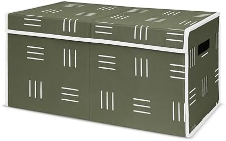Sweet Jojo Designs Hunter Green Boy Girl Small Fabric Toy Bin Storage Box Chest by SweetJojoDesigns
