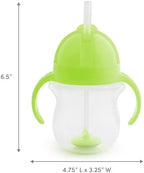 Munchkin Any Angle Sippy Cup for Toddlers, Spill Proof Weighted Straw Cup - Image 6