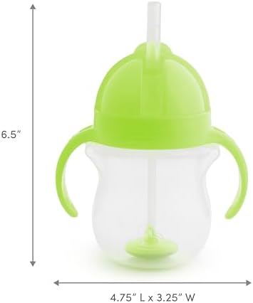 Munchkin Any Angle Sippy Cup for Toddlers, Spill Proof Weighted Straw Cup - Image 6