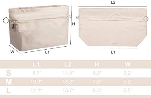 Vercord Handbag Purse Tote Pocketbook Organizer Insert Zipper Closure 11 - Image 2