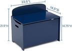 Delta Children MySize Deluxe Toy Box, Deep Blue - Image 5