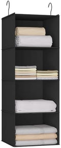 Hanging Closet Organizer 4-Shelf, Oxford Fabric Wardrobe Storage by DonYeco