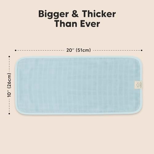 KeaBabies Cotton Muslin Burp Cloths Baby Boy - Image 2