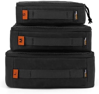 Mardingtop Packing Cubes for Travel, 3 Pack Cordura Tactical Luggage Organizer by Mardingtop
