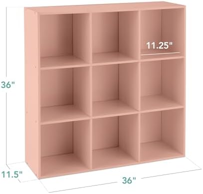 Best Choice Products Kids Bookcase 9-Cube Storage Organizer, 11in Shelf Opening - Image 2