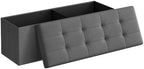 SONGMICS 43.3 Inches Folding Storage Ottoman Bench, Load 660 lb by Unknown