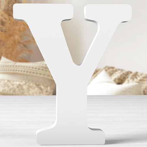 12 Inch White Wood Letters Unfinished Wood Letters by ZARUATU