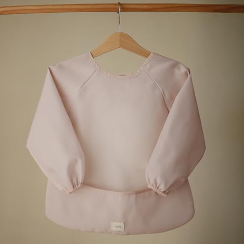 mushie Long Sleeve Baby Bib | Water Resistant Adjustable Fit - Image 2