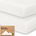 2pk Mini Crib Sheets Fitted 38x26 Pack N Play Mattress Sheet by KeaBabies