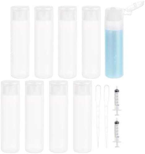 BENECREAT 10 Pack 18ml 0.6oz Small Travel Squeeze Bottles Refillable Makeup by BENECREAT