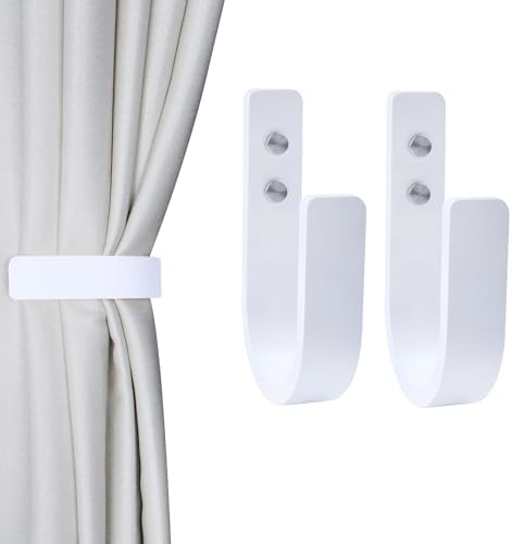 2 Pack Curtain Tiebacks Natural Wood Curtain Holdbacks by OCIOLI