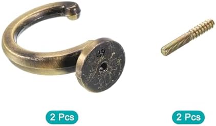 uxcell 2Pcs Curtain Holdback, Aluminum Alloy Wall Mounted Curtain Holders - Image 3