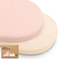 2-Pack Baby Bassinet Sheets Girl, 33x17 Bedside Sheets by KeaBabies