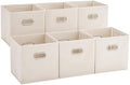 MAX Houser 6 Pack Foldable Fabric Storage Bins by MAXHouser