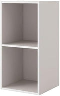 Homes: Inside + Out Apexa 2-Cube Storage Organizer Shelves, Stackable Wood by HOMESInsideOut