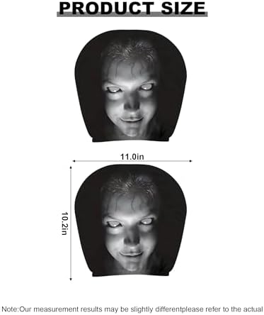Creative Car Headrest Covers, Ghost Face Headrest Covers, Scary Covers - Image 2