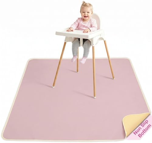 Basumee Splat Mat for Under High Chair, Waterproof & Mess-Proof Floor Mat by Basumee