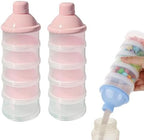 2 PCS 5 Layers Baby Milk Powder Dispenser, Milk Powder Pots, Formula Dispenser by Manwetye