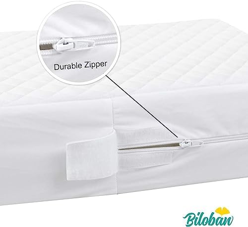 Zippered Crib Mattress Protector Waterproof, 6-Sided Encasement - Image 5