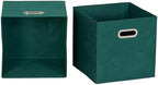 Household Essentials 6 ct Open Fabric Cube Storage Bins, Forest Green - Image 4