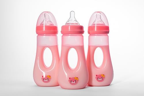 Avima 8 oz Easy Grip Baby Bottles w Medium Flow Nipples - Image 6