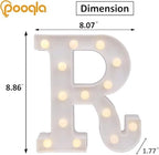Pooqla LED Light Up Letters, Warm White and Colorful Lighted Marquee Letters - Image 3